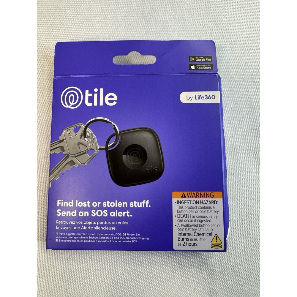 Life 360 Tile Mate T1801A Bluetooth Item Tracker Finder Keys Wallet